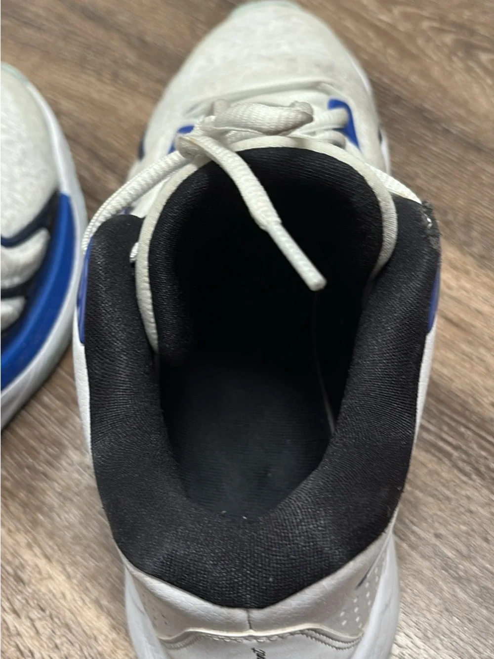 Nike KD 17 Penny White Black Blue Basketball Shoes FJ9487-100 Mens Size 10